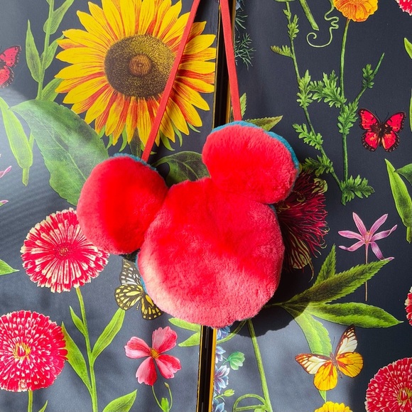 Disney Handbags - Disney Mickey Mouse Plush Purse Blue and Pink